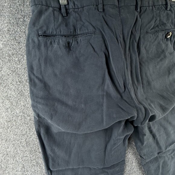 PT Torino Pants Women Cotton Linen Lyocell Blue Easy Fit 50 Adult ACTL 32X34 - Picture 15 of 16